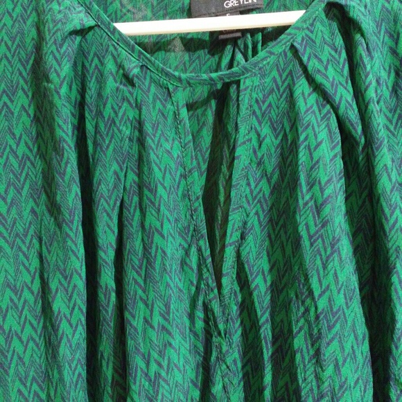 Anthropologie Greylin silk print surplice top - Picture 7 of 7